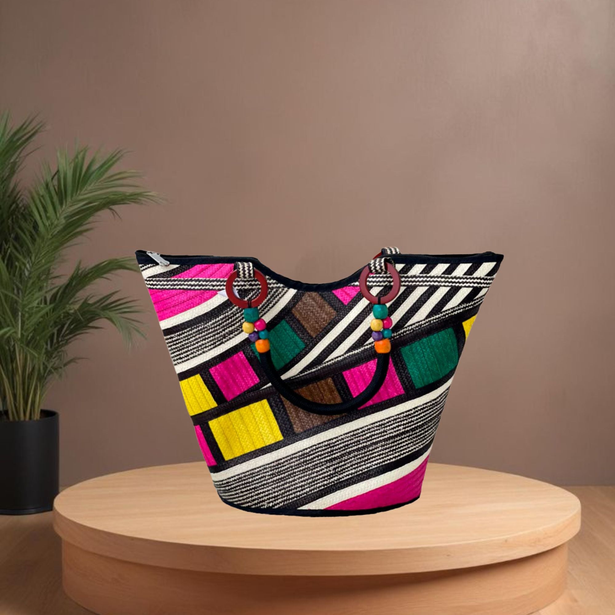 Bolso En Caña Flecha Multicolor